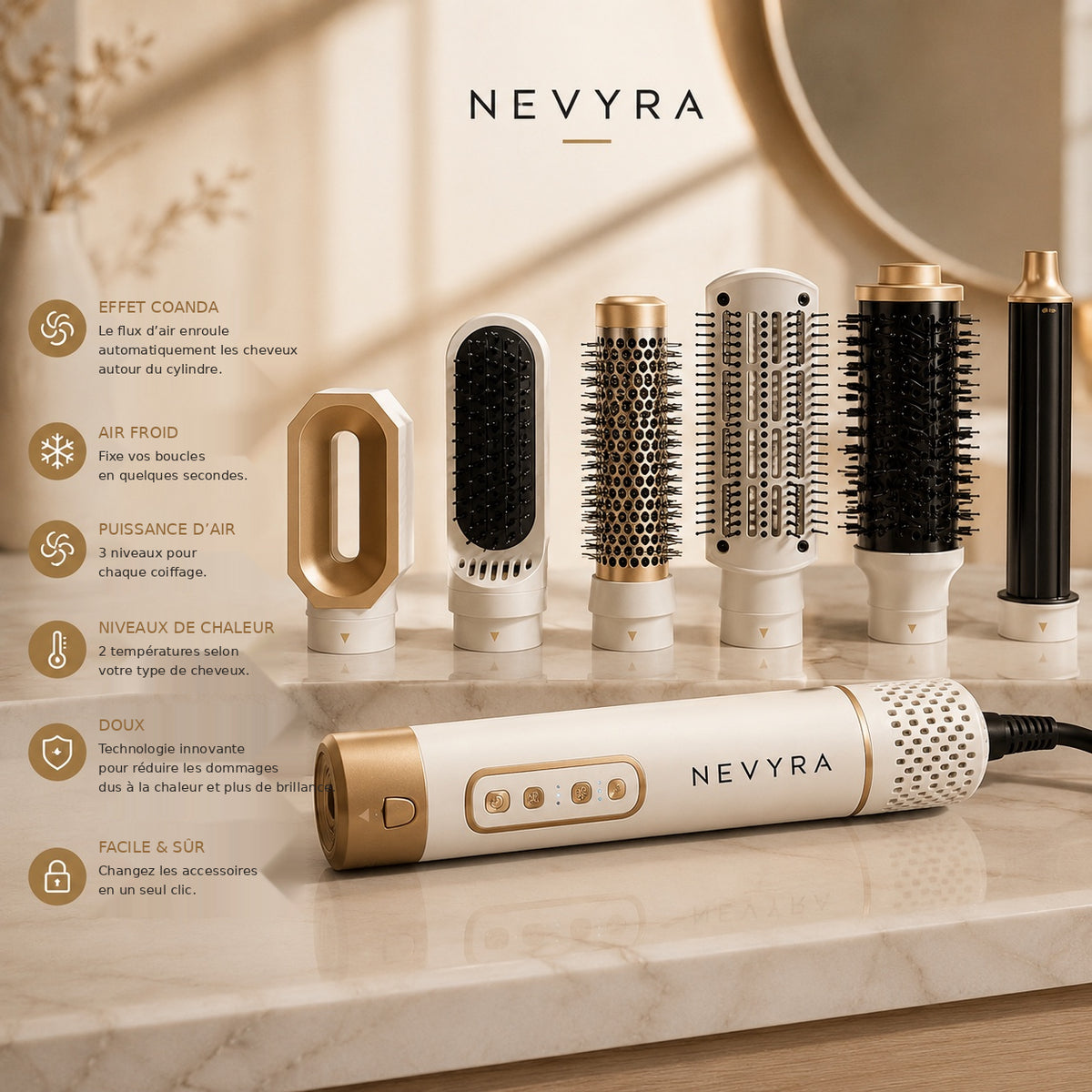 NEVYRA AeroFlow Pro 6-in-1 Air Styler