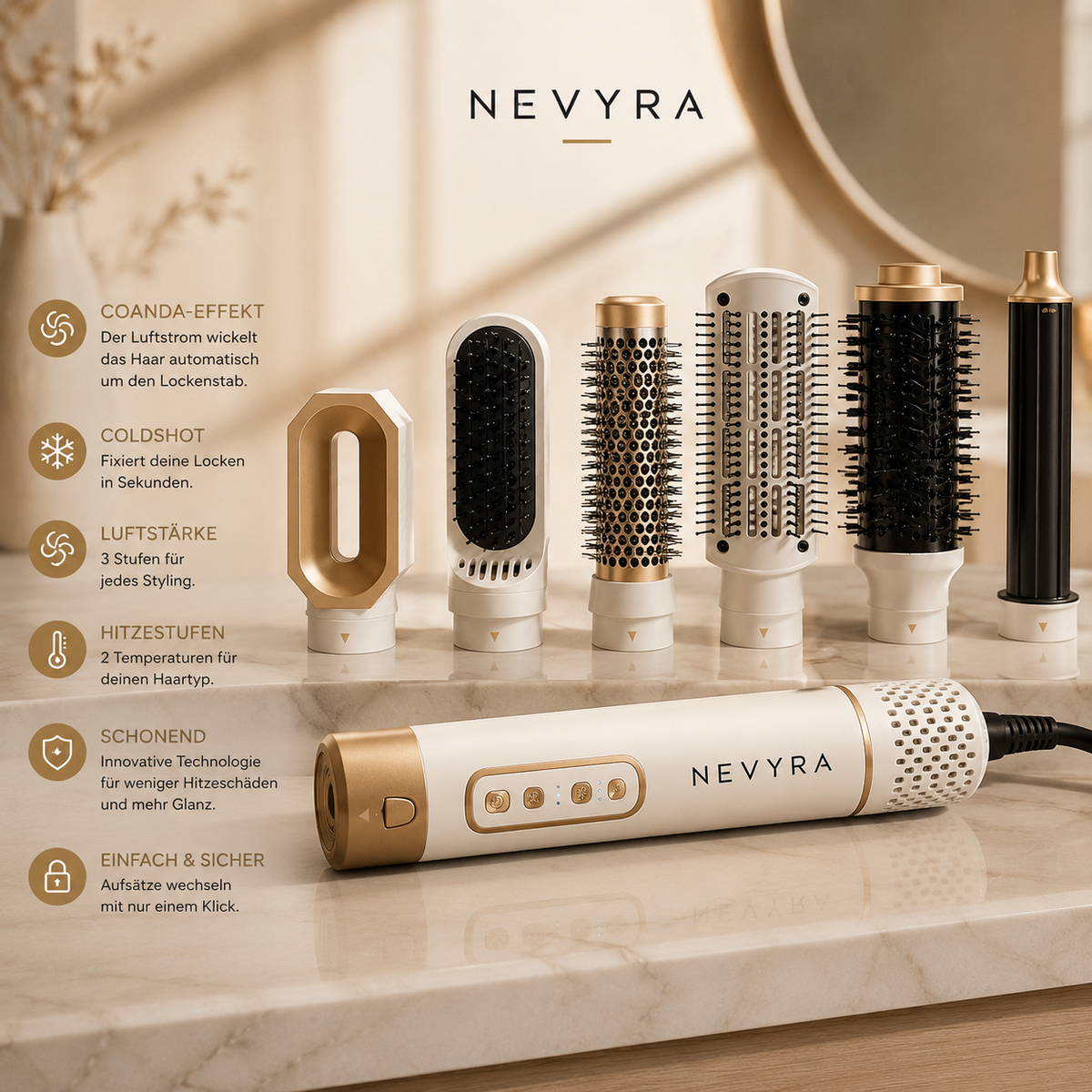 NEVYRA AeroFlow Pro 6-in-1 Air Styler